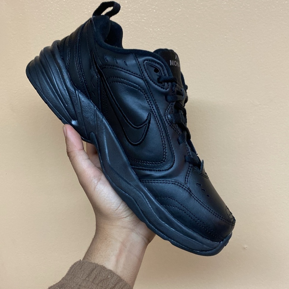Nike Air Monarch IV “Black Metallic Silver” Size 9.5 Wide 416355-001 - Picture 11 of 17